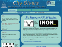 Tablet Screenshot of citydivers.co.uk